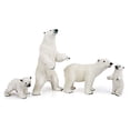 thumbnail image 2 of Toymany 4pcs Figuras de oso polar Conjunto de juguetes, 2-5 "Figuras de animales polares de plástico realistas Toymany Toymany, 2 of 2