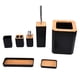 thumbnail image 2 of Juego de inodoro, juego de accesorios de baño de bambú, kit de accesorios de baño, suministros para el hogar, mayor durabilidad, 2 of 12