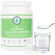 Ultimate Paleo Protein Collagen Peptides, 30 Servings - Premium Grass Fed Beef Protein, Non-GMO, Paleo Friendly, Gluten-Dairy Free, Kosher