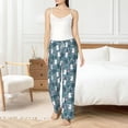 thumbnail image 5 of Uemuo Forest Rabbit Pattern Women's Wide Leg Palazzo Lounge Pants with Pockets Light Weight Loose Comfy Casual Pajama Pants-XX-Large, 5 of 9