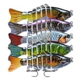 thumbnail image 1 of 5Pcs Fishing for Trout Swimbaits Pencil Fishing with Two Hooks Lifelike Water, 1 of 8