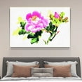 thumbnail image 4 of Color Ink Peony Decorative Painting Canvas Poster Bedroom Decor Sports Landscape Office Room Decor Gift,Frame-style,24x36inch(60x90cm), 4 of 8