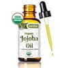 Naturise Jojoba Oil Organic, Pure Cold Pressed Unrefined USDA Organic Jojoba Oil (4 Fl OZ) For Face, Hair, Skin, Nails, Beard, And DIYs
