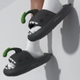 thumbnail image 2 of Zapatillas de tiburón de suela gruesa de 4cm para mujer, chanclas de pez linterna para interior y exterior, zapatos antideslizantes para el hogar, verano 2023 qym unisex, 2 of 2