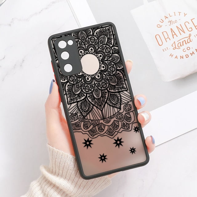 Funda de Mandala para Samsung S20 FE, carcasa dura mate para Samsung Galaxy S23 Ultra S22 S21 FE A53 5G A33 A13 A54 A34 A52 A12 Fivean unisex