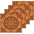 thumbnail image 2 of Orange Flower Washcloth 12x12in Set, 2 Pack Absorbent Cotton Towel Square Kitchen Dishes Towels, Soft Cleaning Face Hand Towel Fast Drying, 2 of 7