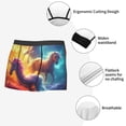 thumbnail image 4 of KLL Dreamy Night Sky White Horse Men's Cotton Boxer Briefs Underwear-Small, 4 of 8