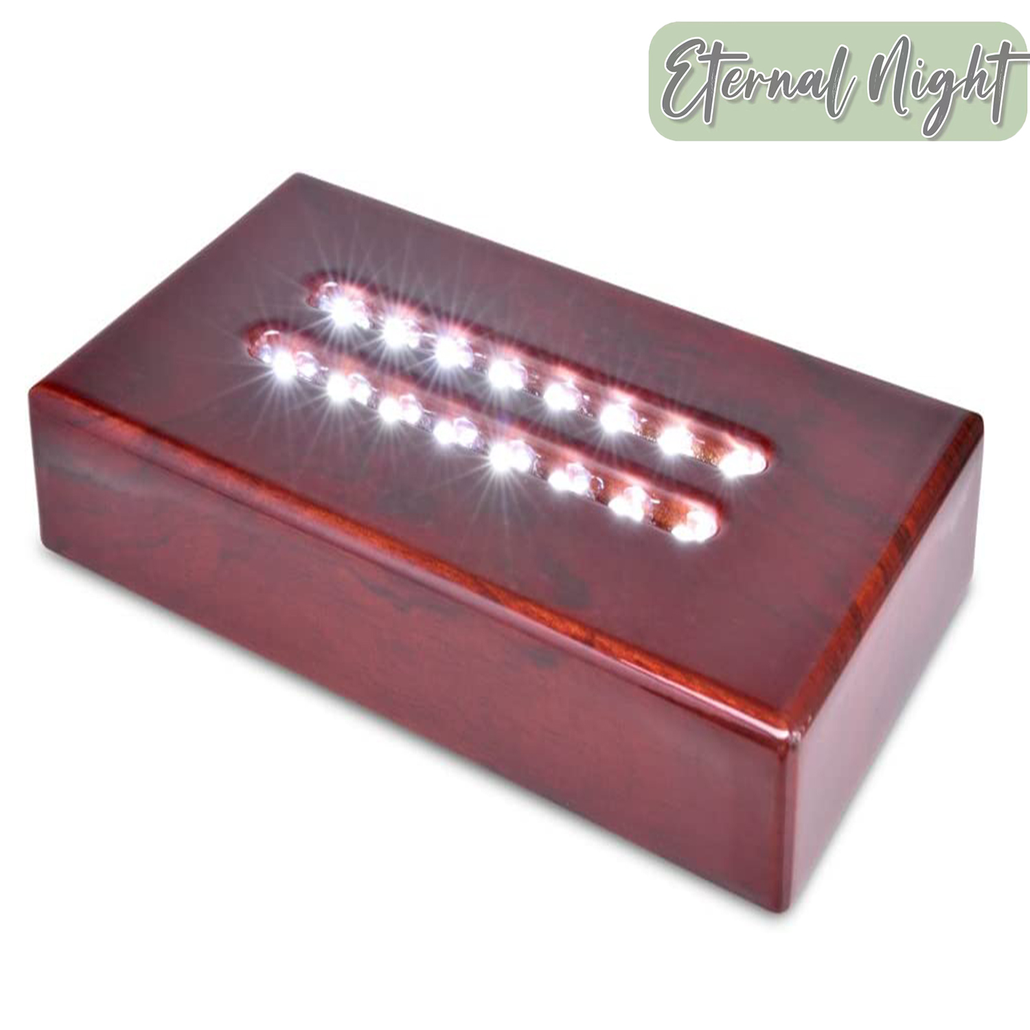 16 LED Light Stand Base Rectangle Display Pedestal for 3D Crystal