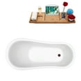 thumbnail image 3 of 61" Streamline N481ORB-IN-ORB Clawfoot Tub and Tray With Internal Drain, 3 of 7