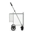 thumbnail image 3 of YYAo Grocery Shopping Cart, Utility Cart, Trolley Cart, Folding Shopping Basket Rolling Trolley with Adjustable Handle-Silver, 3 of 8