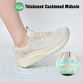 thumbnail image 3 of SUYSTEX Wide Toe Box Shoes Women Arch Support Wide Sneakers for Running Walking Athletic Running Orthopedic Plantar Fasciitis Workout with Thick Cushion Zero Drop Sole Width Shoes, 3 of 7