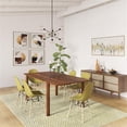 thumbnail image 4 of Pemberly Row Solid Acacia Wood 80" Rectangle Dining Table in Walnut, 4 of 5