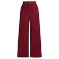 thumbnail image 7 of Girls Corduroy Wide Leg Pants Vintage Baggy Pants with Pockets High Waist Casual Pants for Girls Girls Pants Kids Girls Pants Size 11-12 Years, 7 of 7