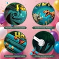 thumbnail image 4 of Dinosaur Theme Dinosaur Birthday Banner Forest Scene Dino Party Backdrop Rainbow Accent Cartoon Jurassic Theme Background for Kids Birthday Party Dino Theme Party Photo Shoot, 4 of 9
