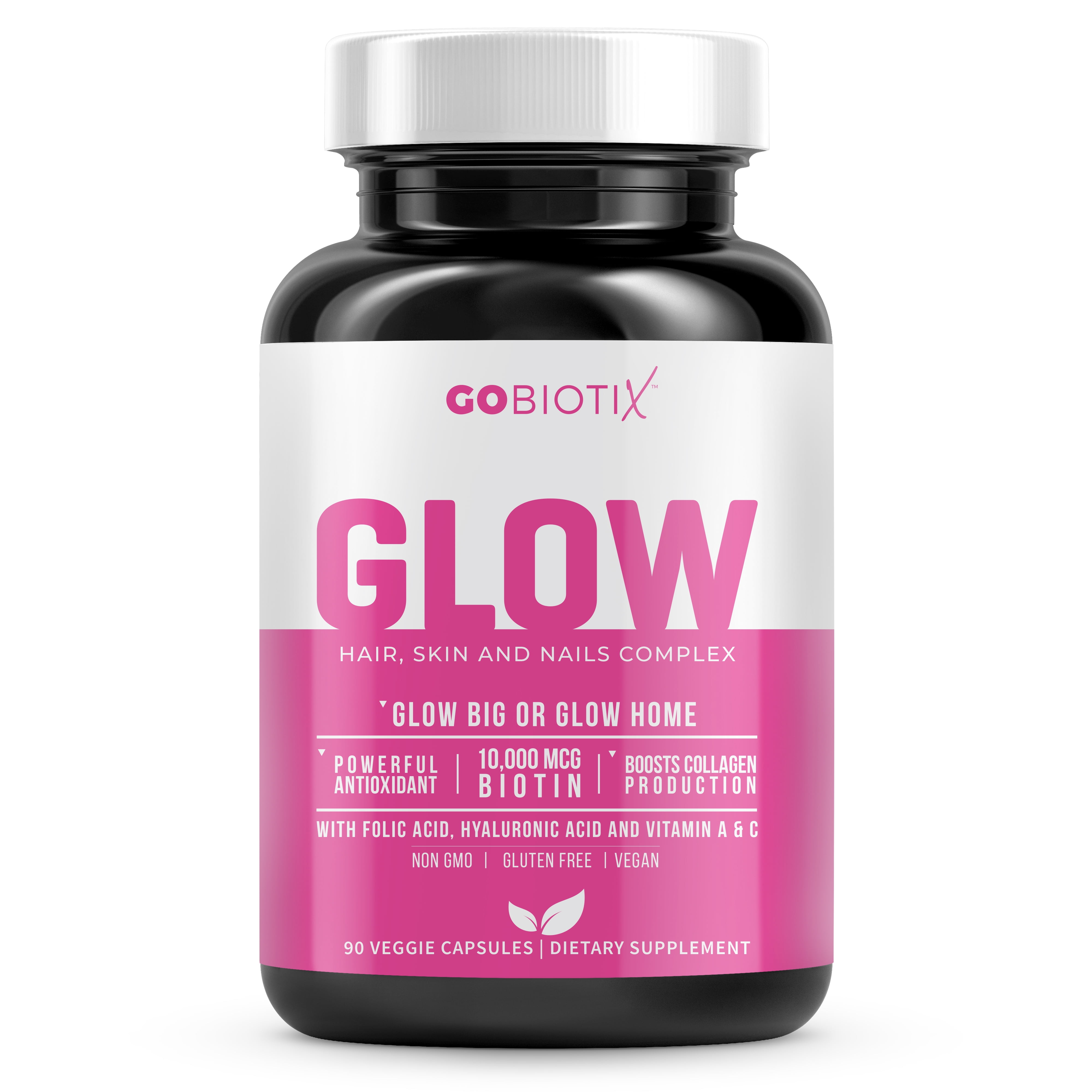 Glow | Hair, Skin & Nails Multivitamin with Hyaluronic Acid | Collagen Boost for Women Glow | Hair, Skin & Nails Multivitamin with Hyaluronic Acid | Collagen Boost for Women