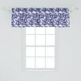 thumbnail image 2 of Ambesonne Flower Window Valance, Classic Feminine Rose, 42" x 18", Violet Blue, 2 of 3