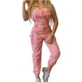 thumbnail image 1 of Europa y Estados Unidos señoras mono cinturón sin mangas tirantes leggings sencillos, 1 of 1