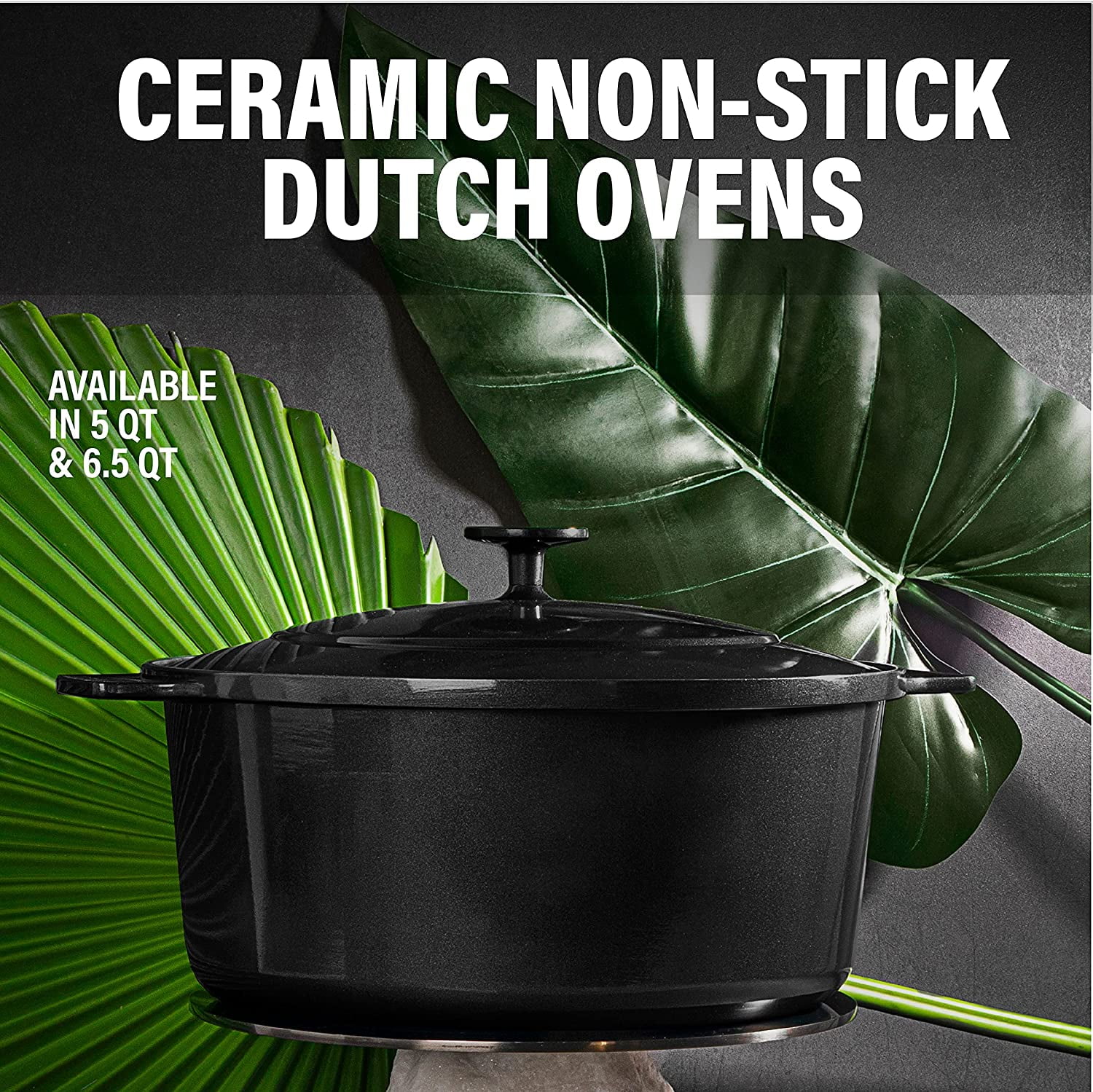 GraniteStone 5 qt. Nonstick Dutch Oven Pot with Self-Basting Lid - 20373079