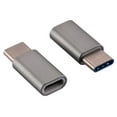 thumbnail image 1 of USB-C Adapter, USB Type C (male) to Micro USB (female) Adapter for Data Syncing and Charging, Space Gray, 1 of 1