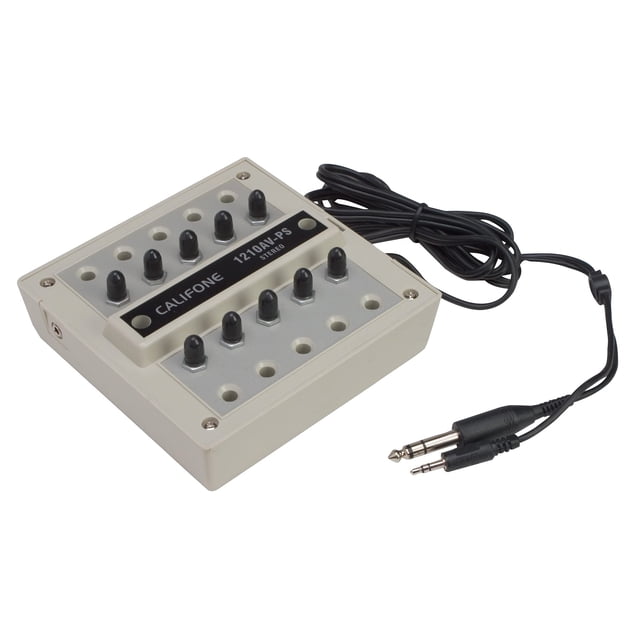 Caja de Conexiones Estéreo Califone 1210AVPS con Control de Volumen de 10 Posiciones