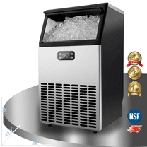 Cooler Depot Commercial Ice Maker  198Lbs/24H, ETL, 55Lbs Storage, NSF Certified
