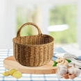 thumbnail image 5 of Topboutique Hanging Baskets,Woven Hanging Storage Baskets,Fruit Wall Storage Basket Organizer,Portable Rattan Flower Basket,Fruit Vegetable Rattan Box for Kitchen Home Restaurant, 5 of 8