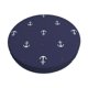 thumbnail image 1 of Disketp Anchor Heart Blue Funda Redonda para Taburete, Funda de Cojín para Silla de Bar Suave y Elástica-14 inch, 1 of 7
