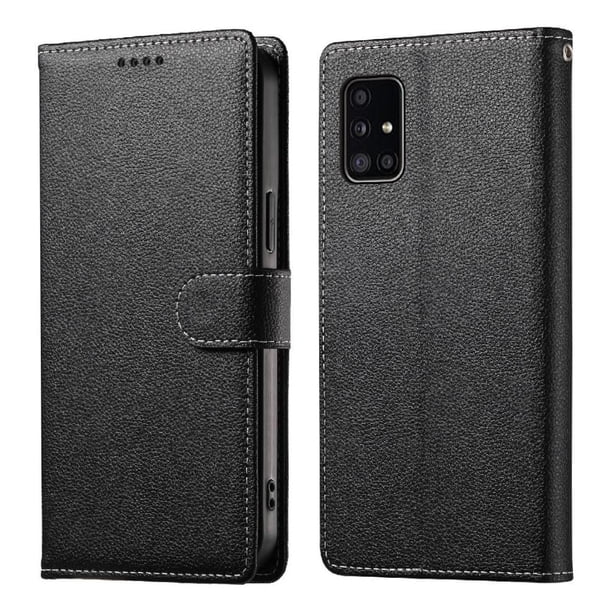 Funda para FOXDOCK Samsung Galaxy A51 4G– Cuero Premium, 3 ranuras para tarjetas, Protección contra impactos
