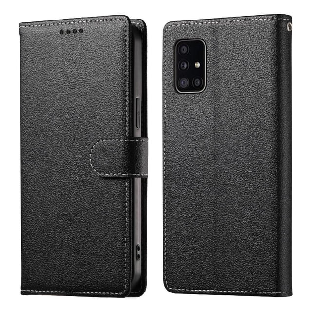 Case for FOXDOCK Samsung Galaxy A51 4G Wallet Case – Premium Leather, 3 Card Slots, Shockproof Protection
