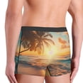 thumbnail image 3 of Fotbe Tropical Sunset Beach Scene Men’s Total Support Pouch Boxer Briefs, X-Temp Cooling, Moisture-Wicking Underwear, Regular, Long-leg and Trunk-Large, 3 of 6