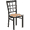 Natural Wood Seat/Black Metal Frame, variant on Flash Furniture HERCULES Series Black Window Back Metal Restaurant Chair - Natural Wood Seat