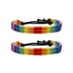 thumbnail image 1 of WORGEOUS 2pcs LGBT cadena de muñeca tejida a mano trenzada Rainbow Gay pulsera colorida pulsera lesbiana, 1 of 8