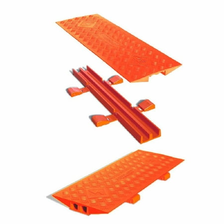 Cable Protector  2 in H  3 ft L  13 in W  2 Channel  Polyurethane  Orange price history on PriceWatchPro