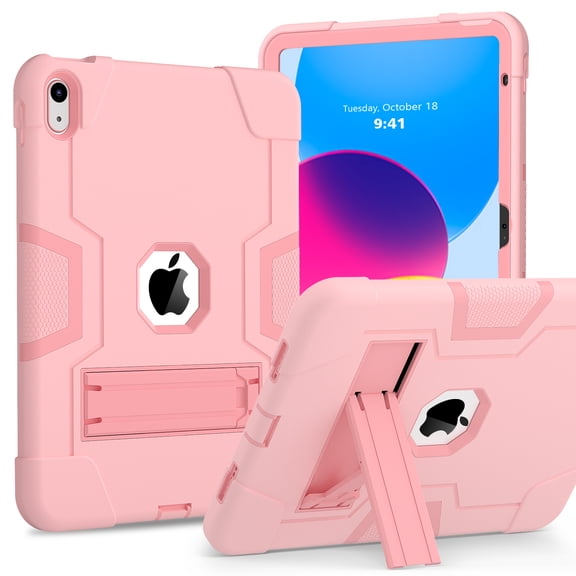 Rugged Case For iPad (A16) 11th Generation 11 inch 2025 3 Layer Protection Shockproof Cover with Kickstand