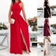 thumbnail image 5 of Vestidos de lujo para invitados de boda para mujer, vestido largo informal a la moda sin mangas, vestidos largos divididos elegantes, vestido ceremonial de noche, 5 of 5