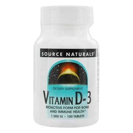 Source Naturals - Vitamin D3 1000 IU - 100