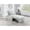 Grayish, variant on Armless Sofa with Pull-Out Bed | Ideal for Overnight Hosting or Napping | Feel Warmth of Sherpa Material
