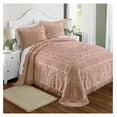 HMTtie Emily Floral Chenille Bedspread, Soft Cotton Comforter ...