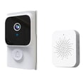 thumbnail image 1 of Tuya APP Almacenamiento en la Nube Gratuito Timbre WiFi Bajo Consumo Mirilla de Puerta Visual Video Ojo Noche PIR Visor de Puerta de Seguridad, B, 1 of 5