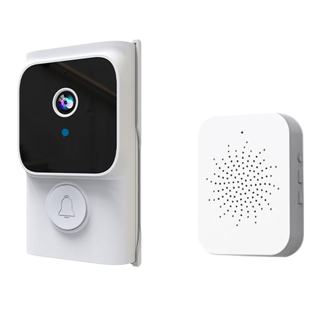 Tuya APP Almacenamiento en la Nube Gratuito Timbre WiFi Bajo Consumo Mirilla de Puerta Visual Video Ojo Noche PIR Visor de Puerta de Seguridad, B