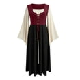 thumbnail image 7 of Ynynloco Women's Renaissance Costume Women Halloween Medieval Pirate Dress for Ren Faire, Witch Outfit, Pirate Theme Parties, Hobbit Events, 7 of 7