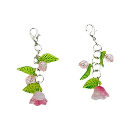 ohodhmnu 1 Pair Fashion Flower Shoe Decoration Bag Pendant Shoes Ornament Phone Charm Handmade