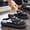 black, variant on Men's White Hollow Robot Mule Sandals, Closed Toe Slip On Platform Walking Slides Big Sizes 39-45