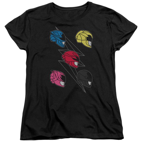 Power Rangers - Line Helmets - Women's Short Sleeve Shirt - Large