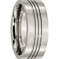thumbnail image 4 of Titanium Grooved 9mm Polished Band (Size 14) Made In China tb120-14, 4 of 5