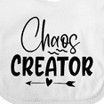 thumbnail image 4 of Inktastic Baby Chaos Creator Design with Heart Arrow Boys or Girls Baby Bib, 4 of 4