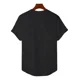 thumbnail image 3 of Playera Azul Hombre Camiseta Corte Bajo Curvo, 3 of 4