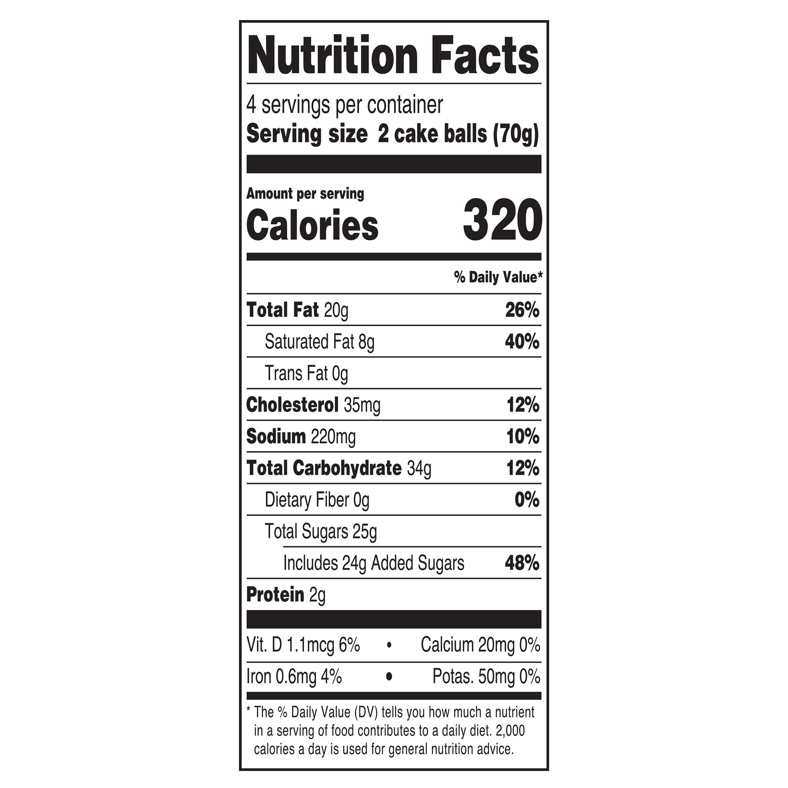 Marketside Valentine's Day Vanilla Cake Poppers, 9.88 oz, 8 Count