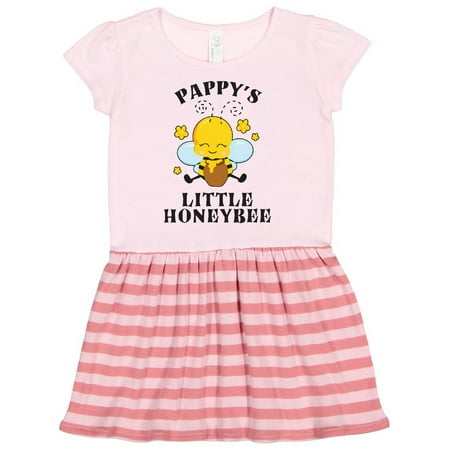 

Inktastic Cute Bee Pappy s Little Honeybee with Stars Gift Toddler Girl Dress