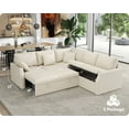 thumbnail image 3 of VanAcc 85" Sleeper Sofa Bed, Reversible L-Shape Sectional with Storage, 3 of 8